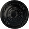 Ekena Millwork Athens Ceiling Medallion (Fits Canopies up to 3 5/8"), Hand-Painted Jet Black, 26 1/4"OD x 3 1/4"P CM27ATBLF - alternate 1